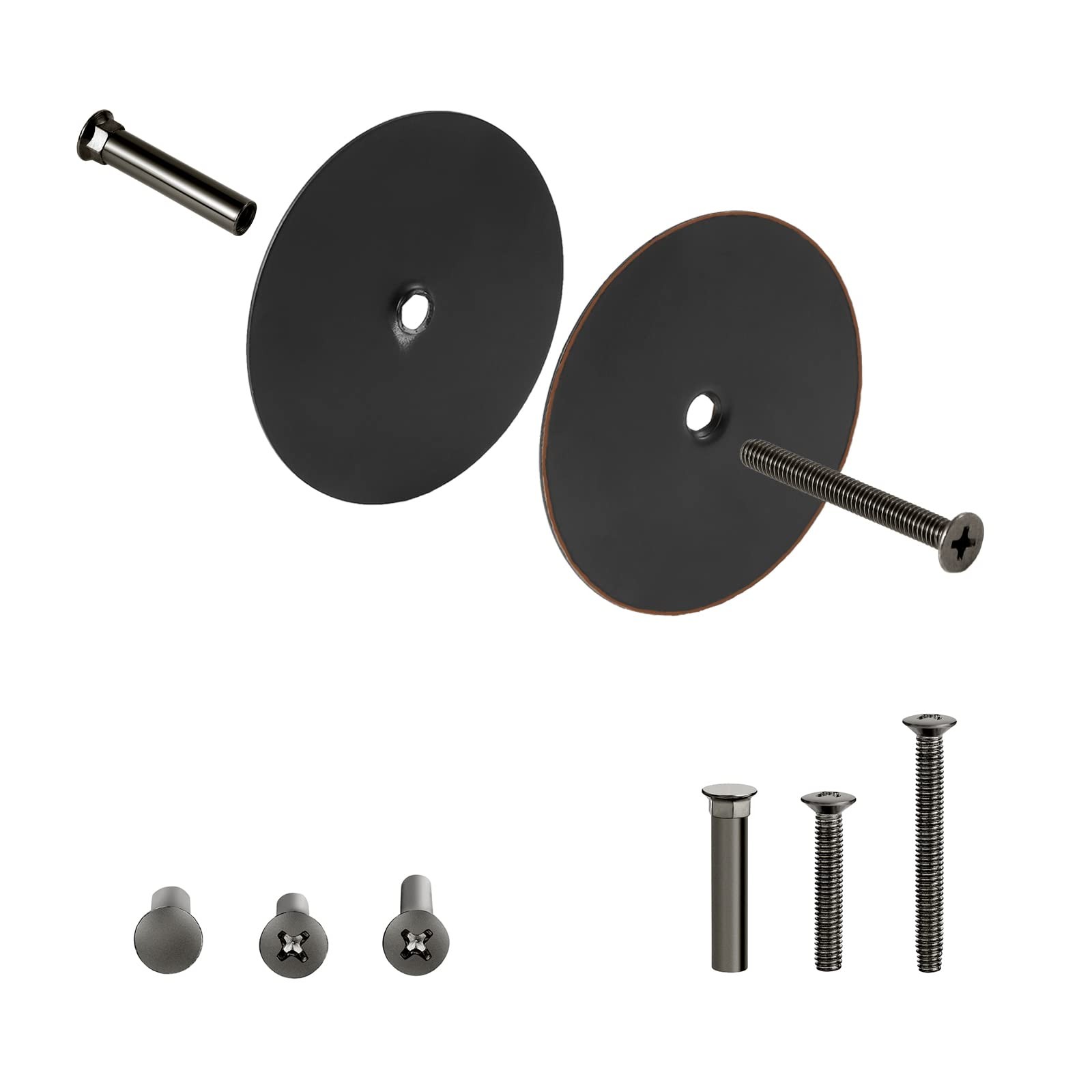 NAUBEA 1 Pack Door Hole Cover Plate Oil Rubbed Bronze
