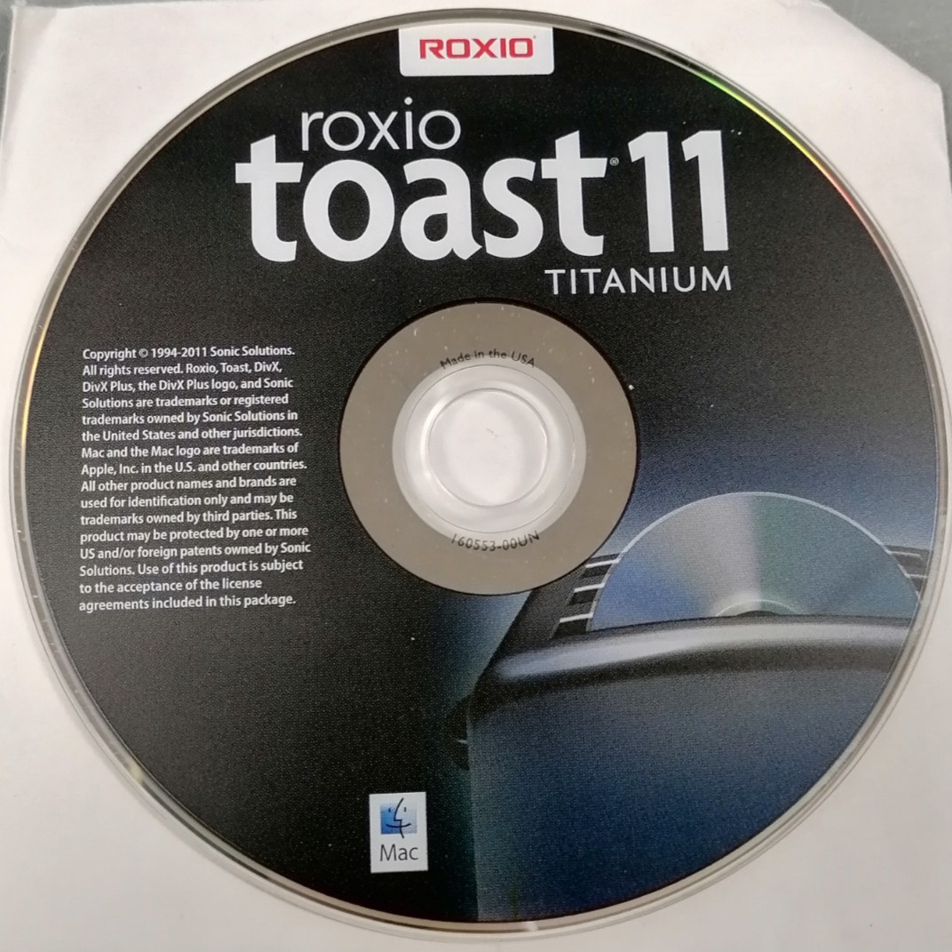 Roxio Toast 11 Titanium PN:150381-00UN