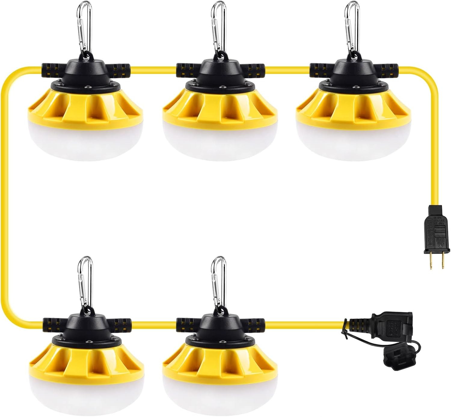 50FT Construction String Lights LED Industrial Grade Best for Construction Sites