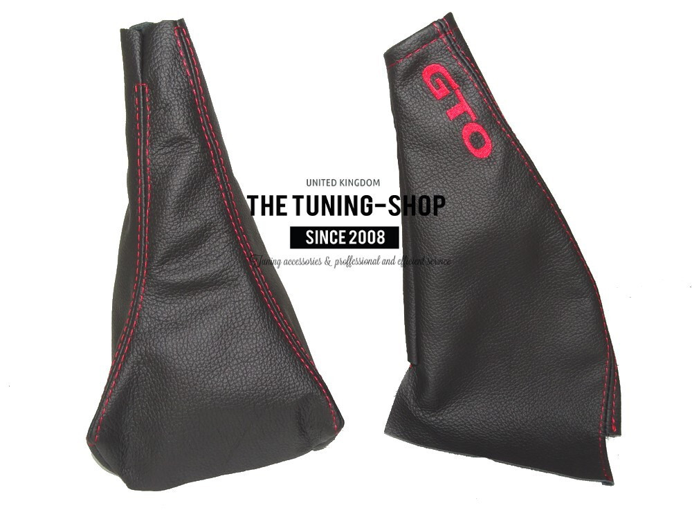 Fits 1991-2000 MITSUBISHI GTO 3000GT Leather SHIFT E BRAKE BOOT Embroidery