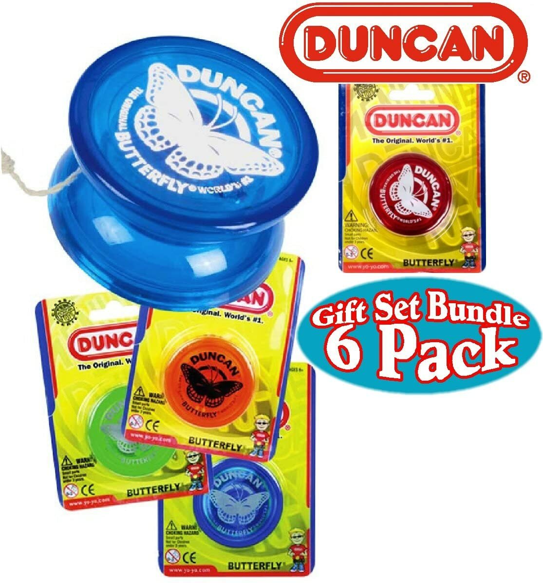Duncan Butterfly Yo-yos Assorted Colors (Bundle of 6)