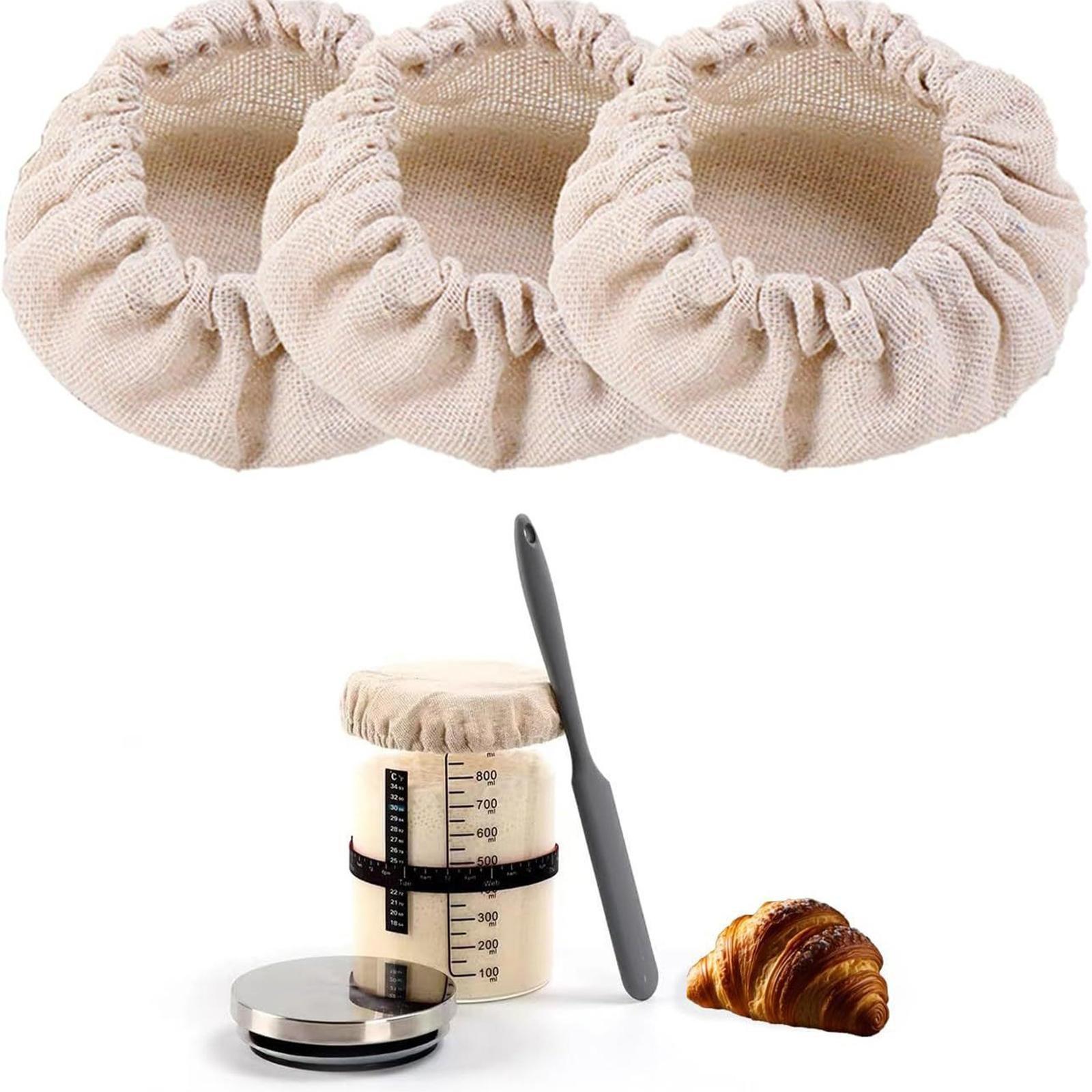 3x Cloth Cover Elastic Bread Baking Reusable Baking Supplies for Bakery Cafe