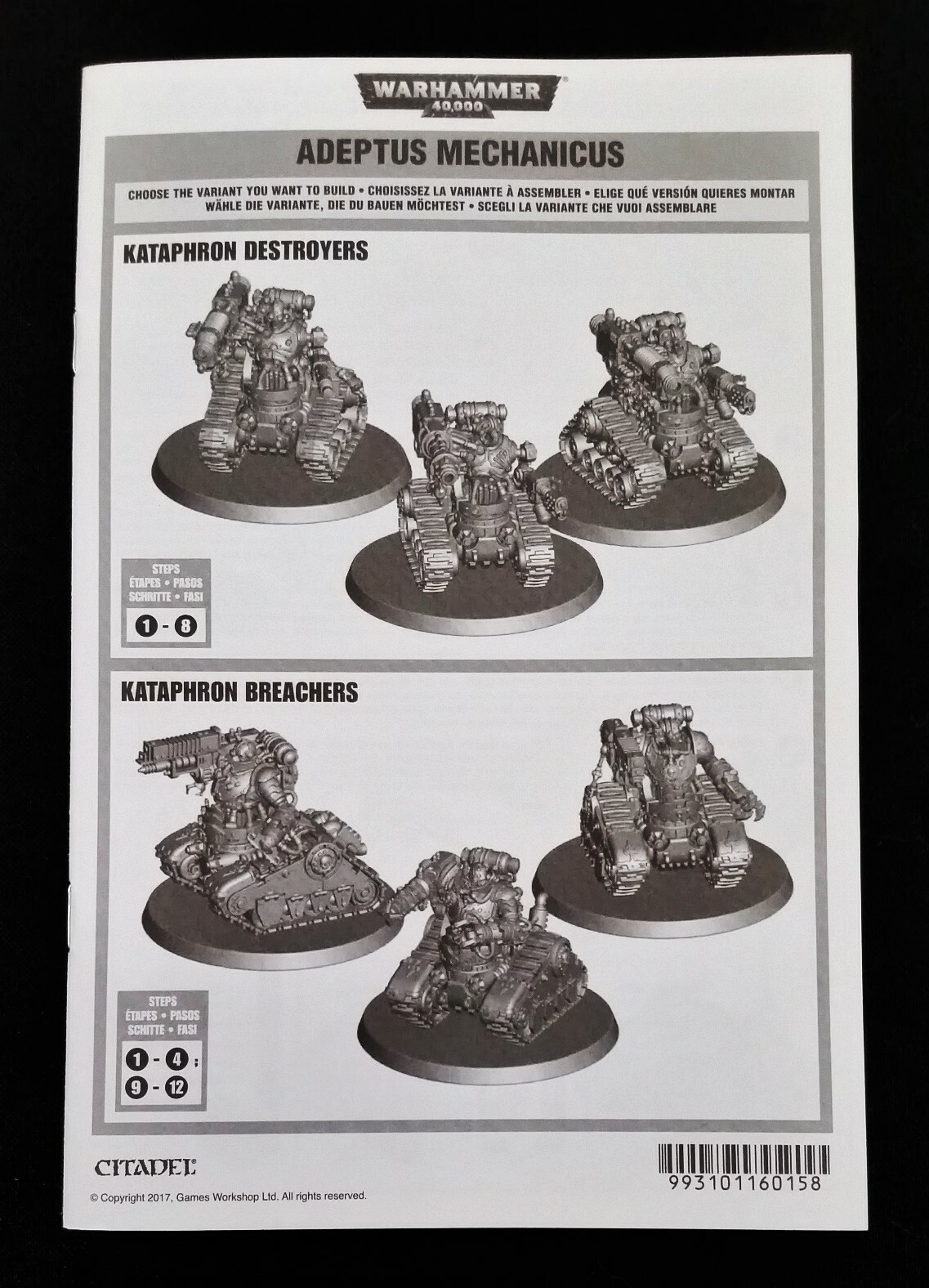 40K 1 Kataphron Destroyer / Breacher Adeptus Mechanicus Servitor Warhammer
