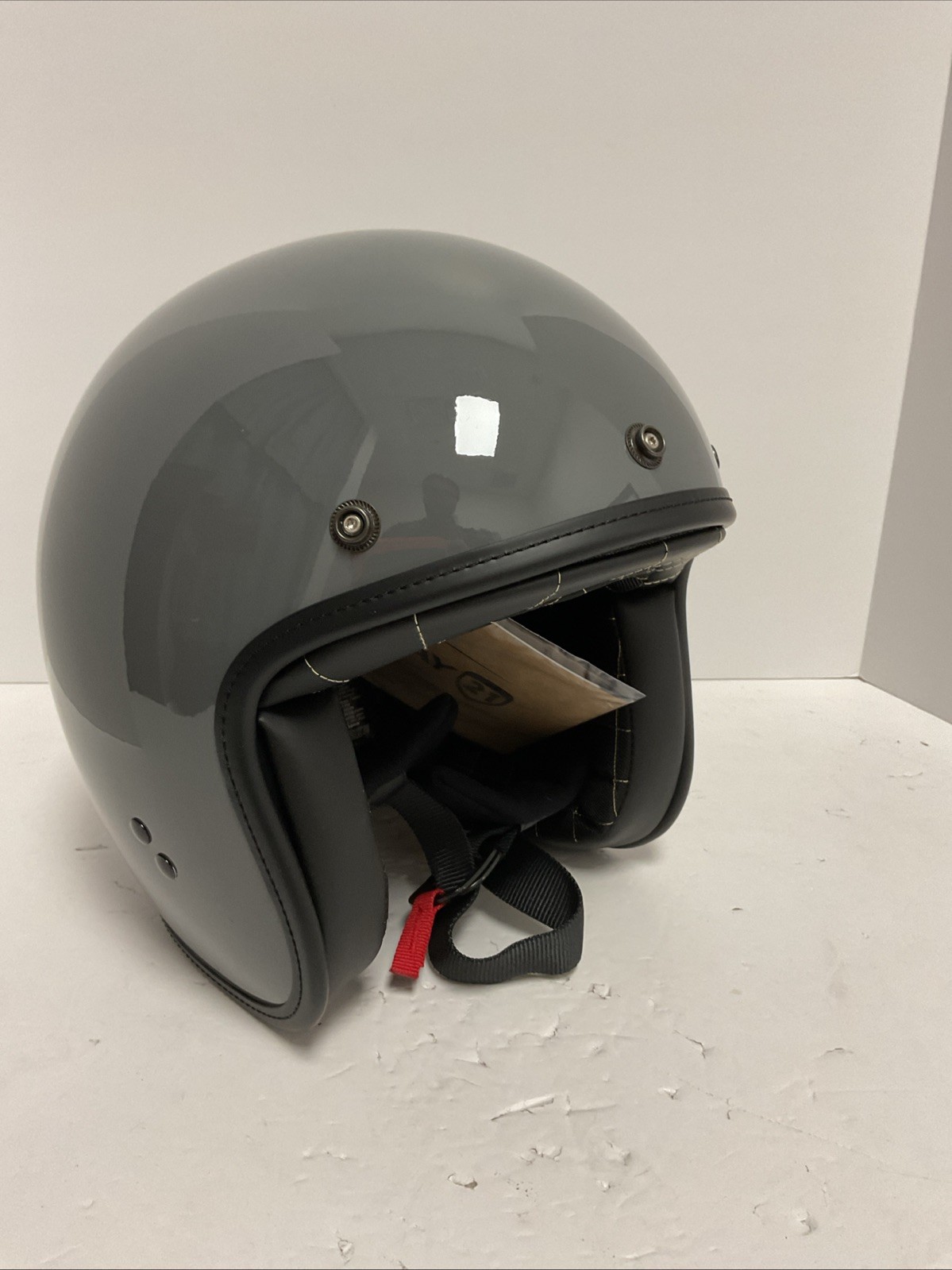 Highway 21 .38 Retro Helmet Grey - Medium