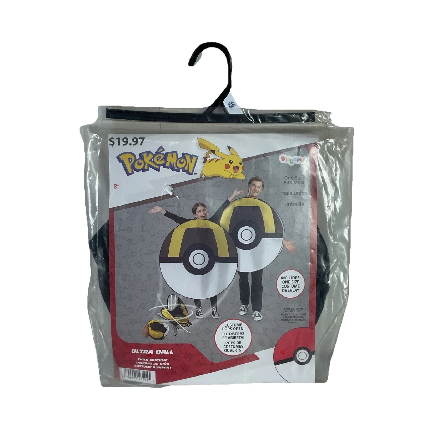 Pokemon Ultra Ball Costume 14+ Fancy Dress Up Halloween Cosplay Kit Brand New