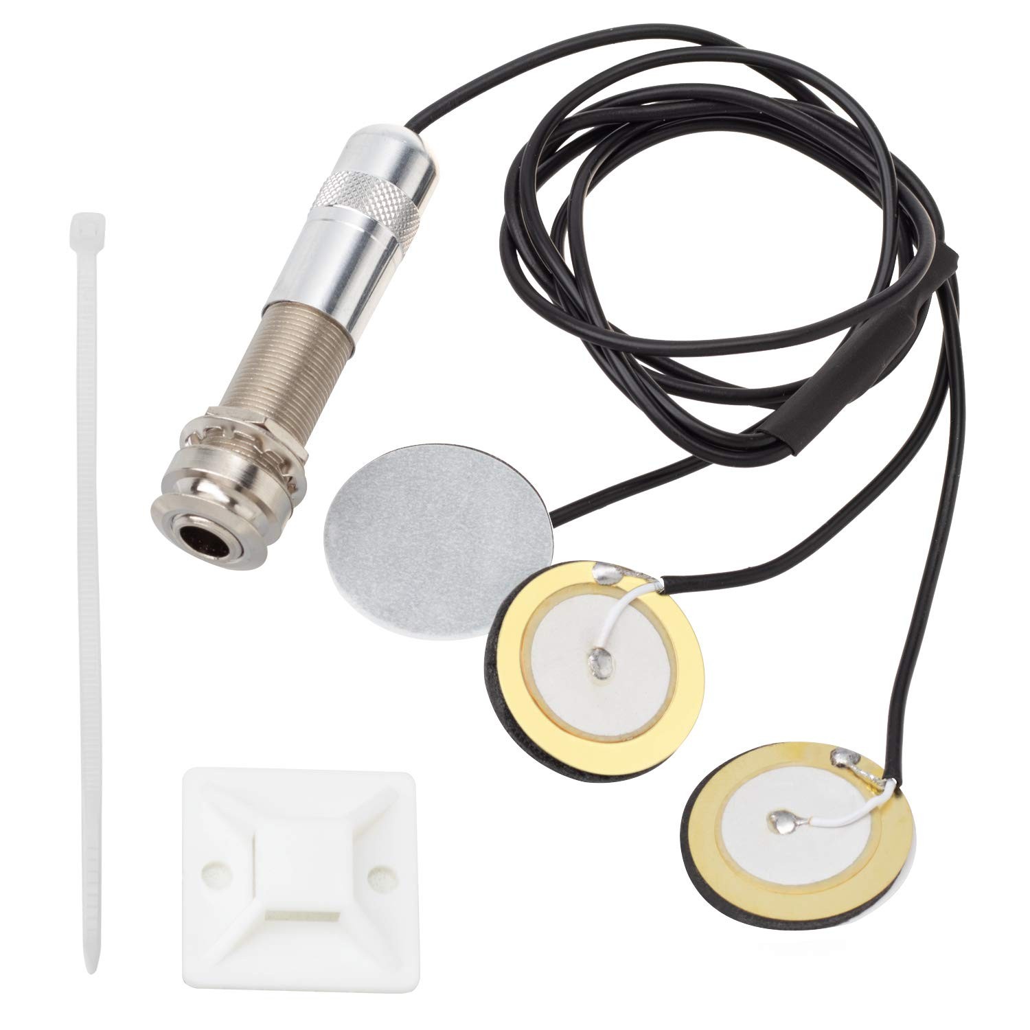 Pickups Piezo Transducer, 3 in 1 Microphone Contact Self-Adhesive Mono Piezo Pic