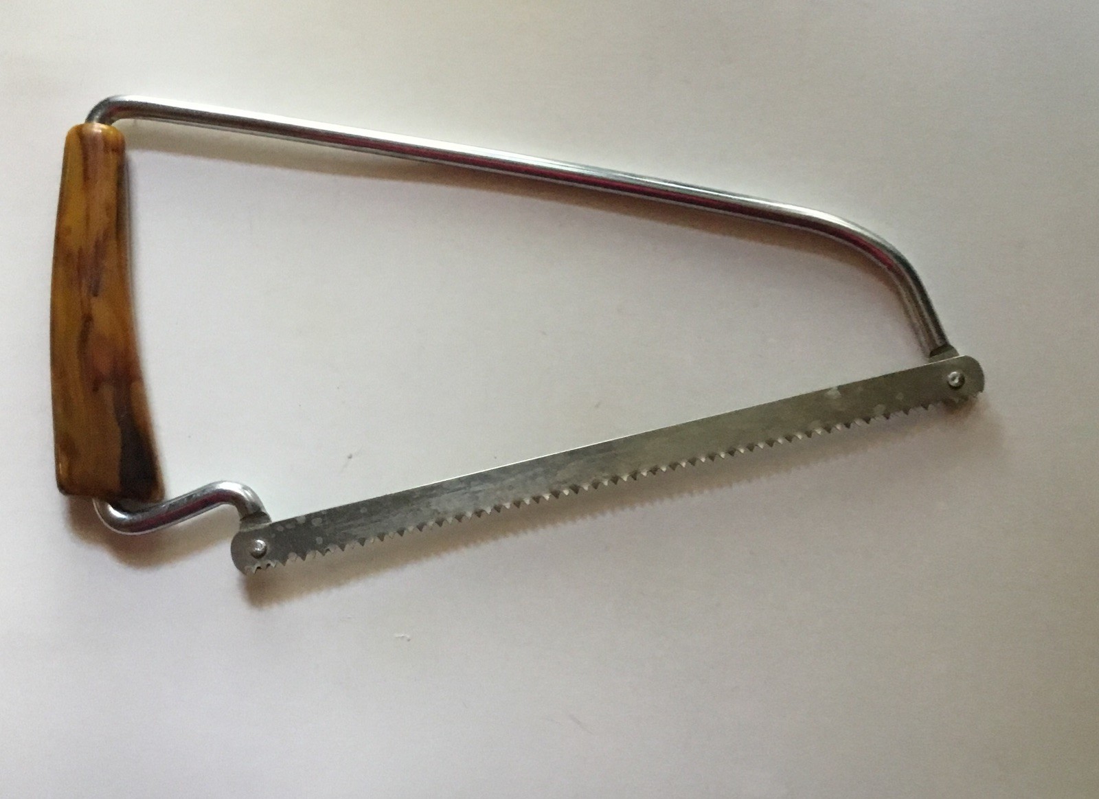 Food Saw Vintage Hostess Frozen Food Saw With Butterscotch Swirl Bakelite Handle