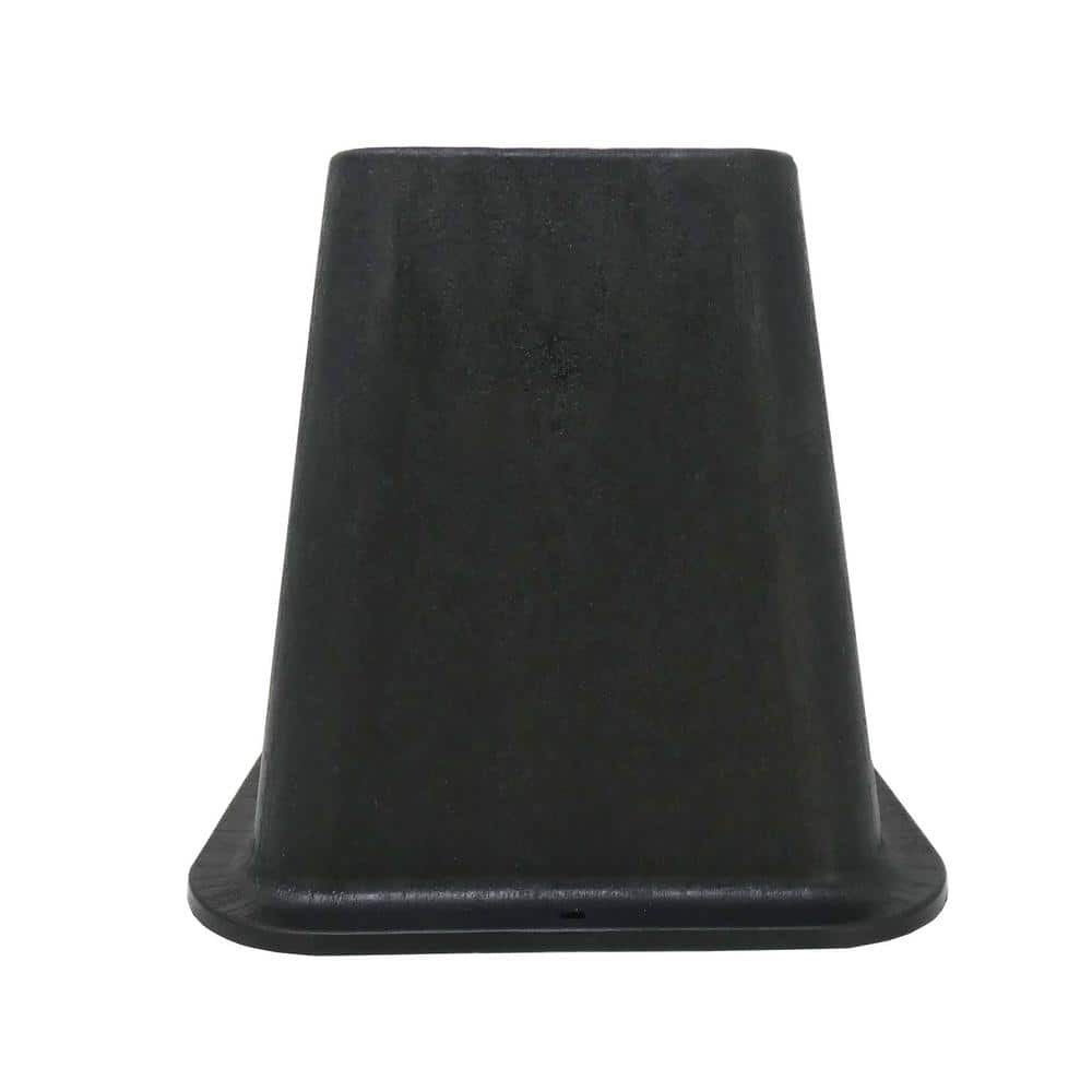 6 in. Black Bed Risers (4-Pack)