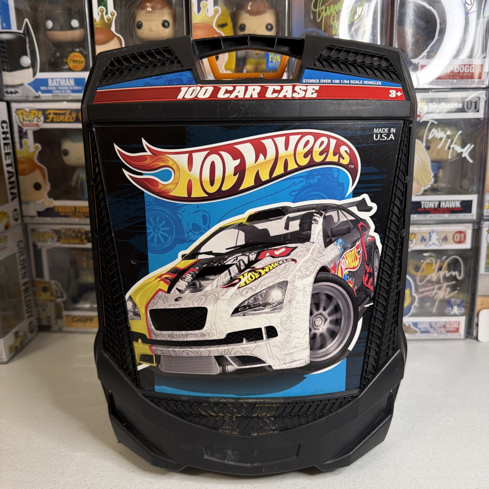 Hot Wheels 100 Car Carry Case Rolling Luggage Vehicle Portable Storage