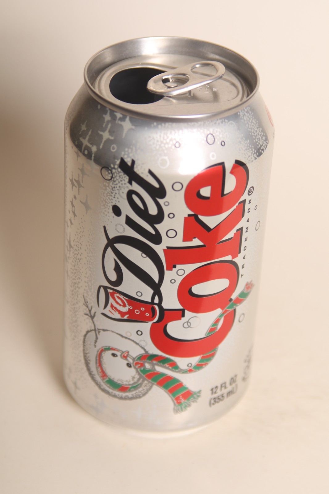 Diet Coke soda can - Christmas Theme