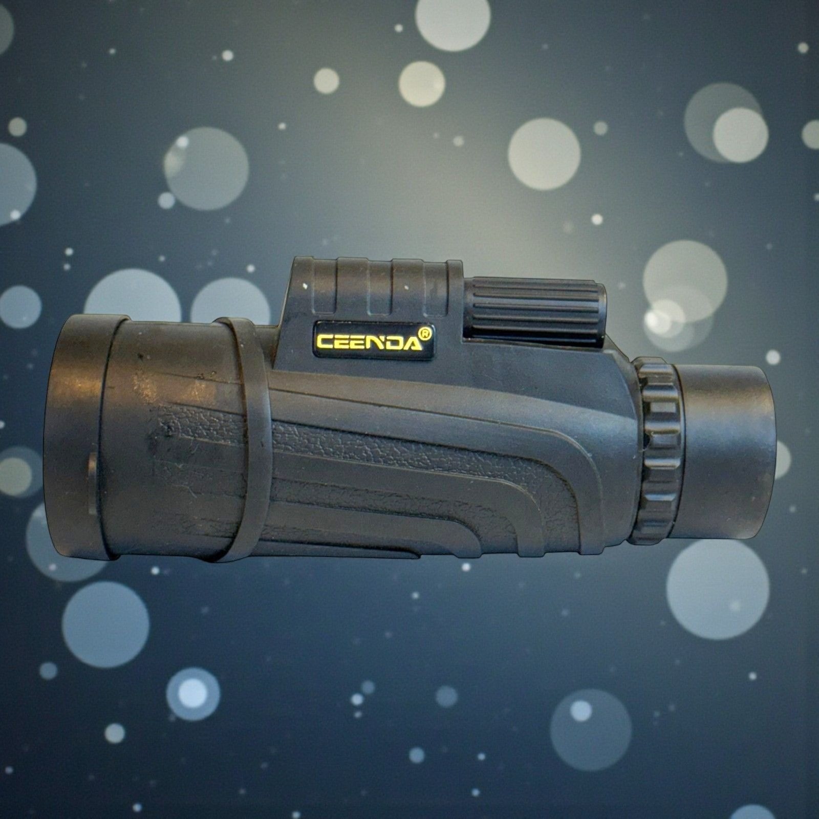CEENDA 10x42 Monocular Telescope Compact HD Zoom With Lens Cap Black Portable Fo