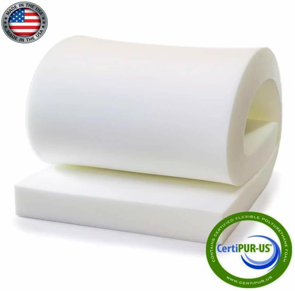UPHOLSTERY FOAM CUSHION  2"x22"x80"  36ILD  (MEDIUM FIRM)  FOAM SEAT CUSHION