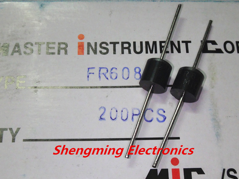 20PCS FR608 6A 800V fast recovery diodes