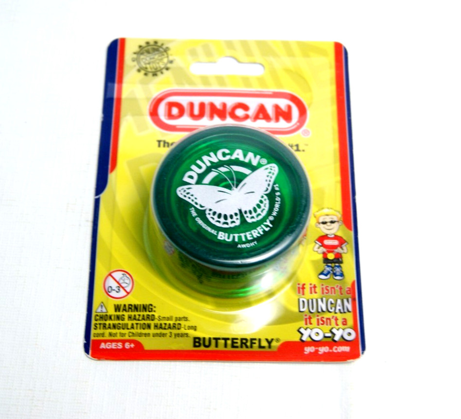 Duncan Butterfly Yo‑Yo – Green – New in Package - Classic Beginner Trick YoYo