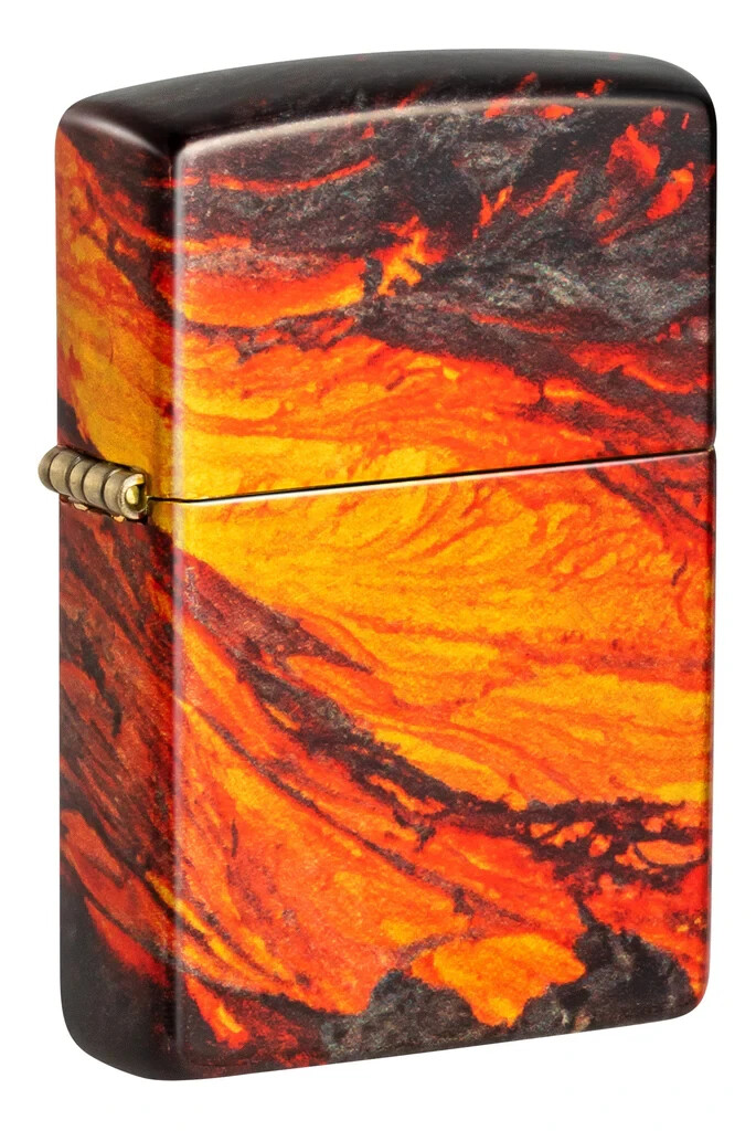 Zippo 48622, Lava Flow Design 540 Fusion Windproof Lighter, NEW