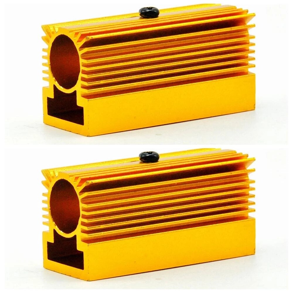 2pcs Golden Heatsink Holder for 12mm  Laser Diode Module  Heat Sink