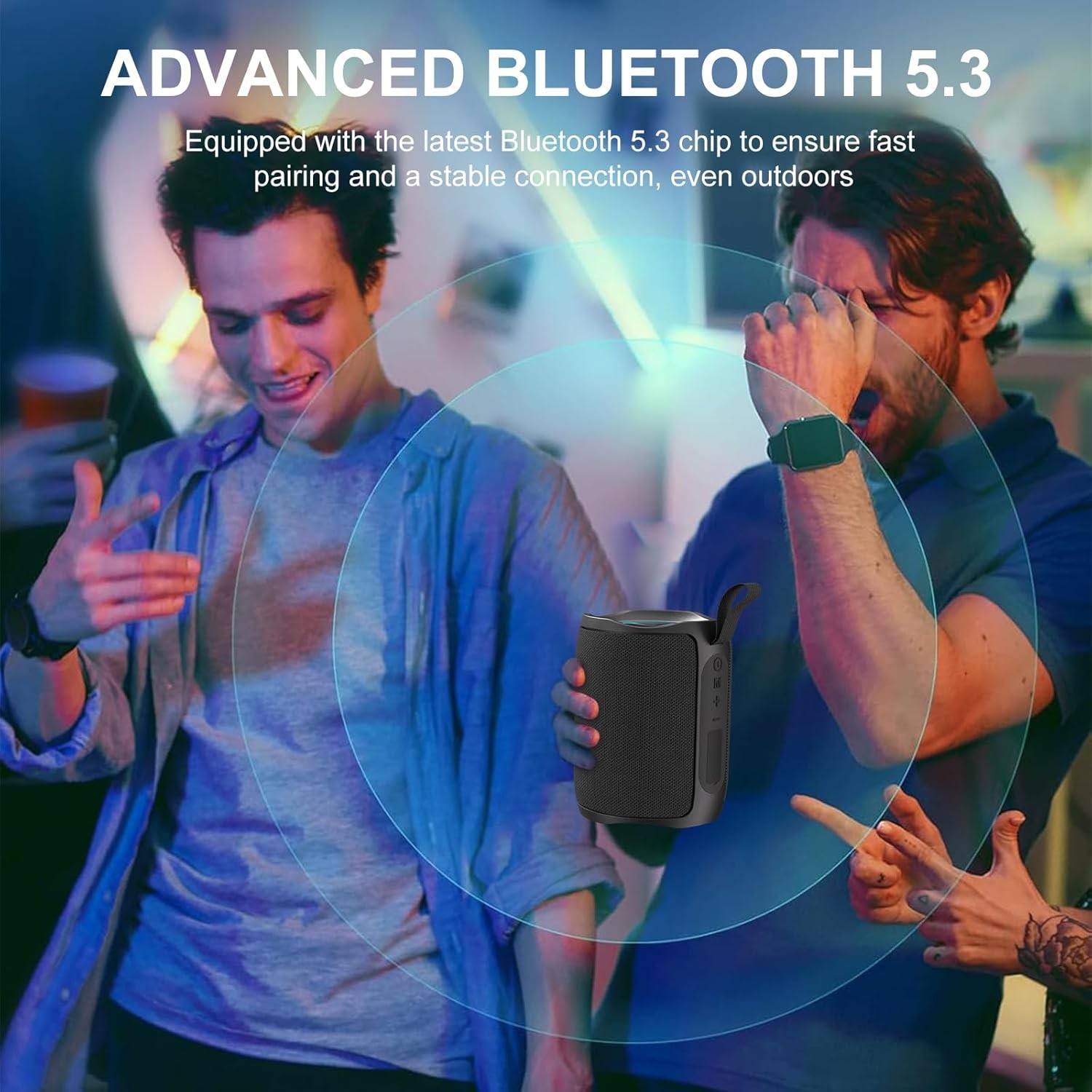 Speaker, Portable Wireless Speaker Waterproof IPX5 Bluetooth 5.3 Speaker