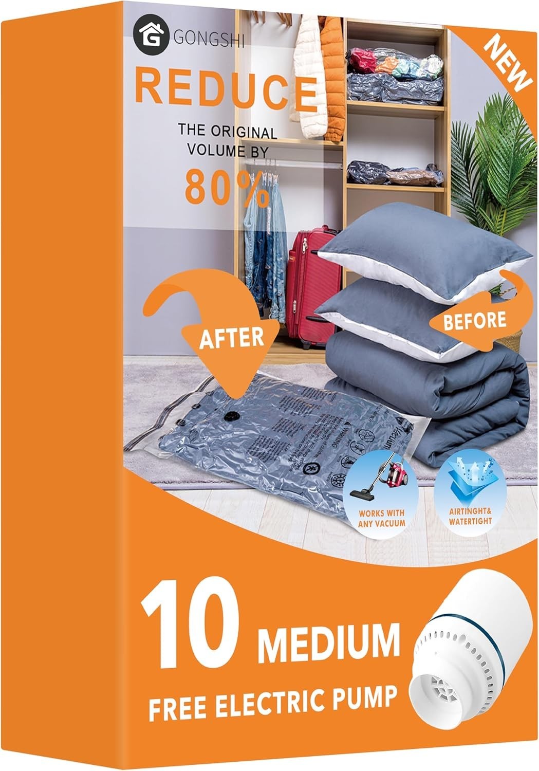 Vacuum Seal Bags Clothing Travel & Home Storage Travel Vacuum Bags W/ Electric