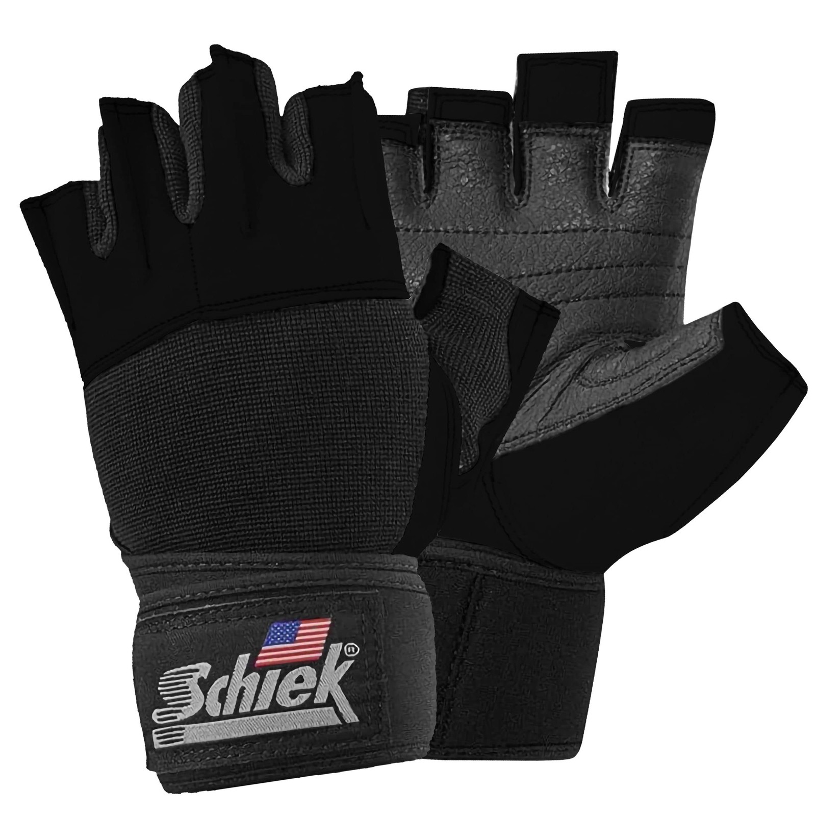 New Best Schiek Sports 530 Platinum Lifting Gloves with Gel Pad - Amara Leather
