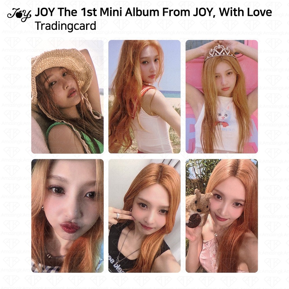 JOY The 1st Mini Album From Joy, With Love Official MD Trading Card RED VELVET
