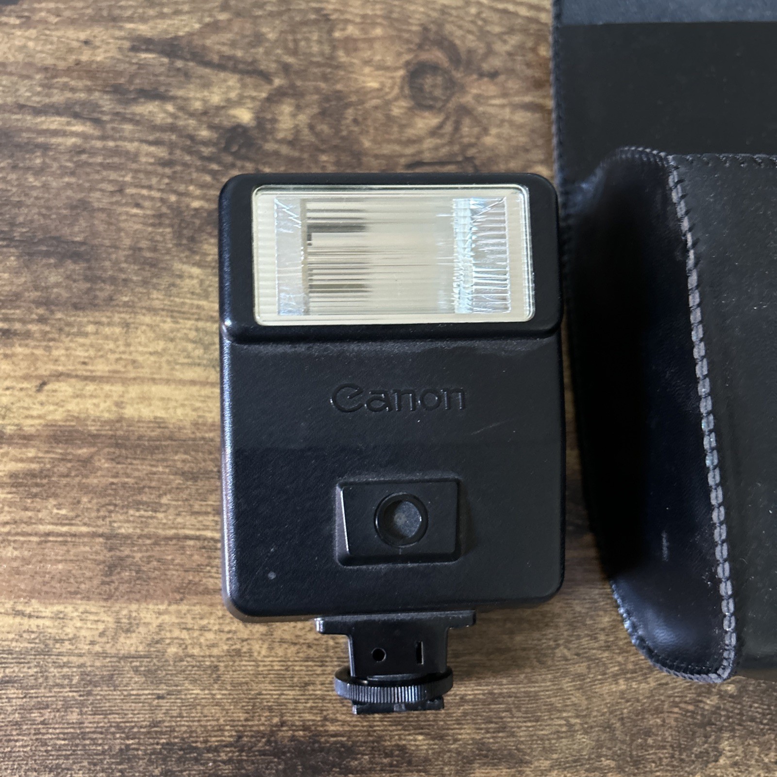 Canon Speedlite 155A Flash With Case Clean Battery Compartment - Tested Works