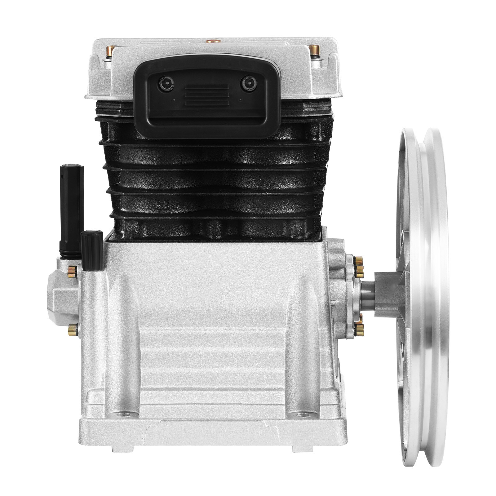 Piston 3HP 250L/min Single Stage Twin Cylinder Air Compressor Pump Head