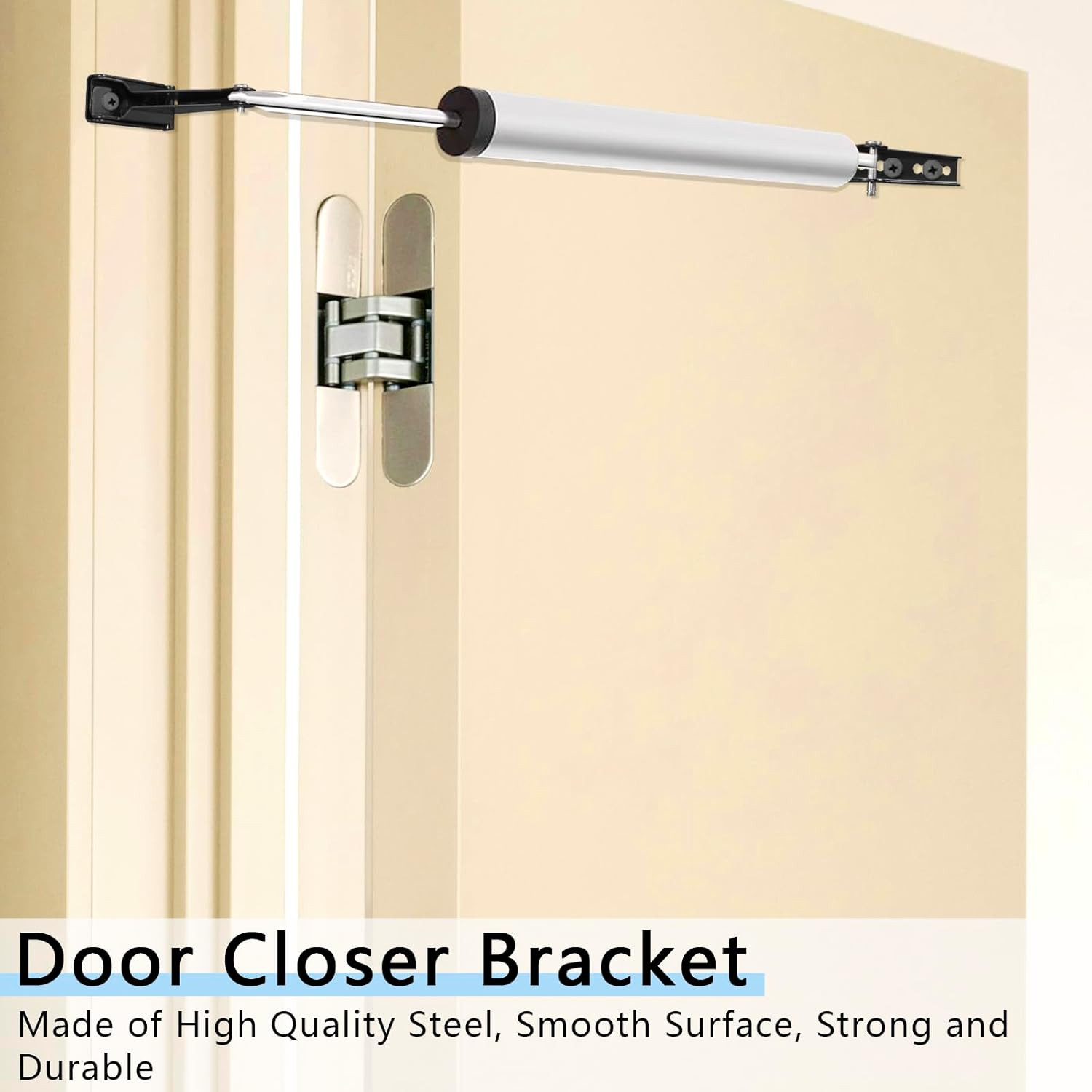 Reinforced Storm Door Closer Bracket – Fits Andersen, Emco, Larson, Pella – Blac