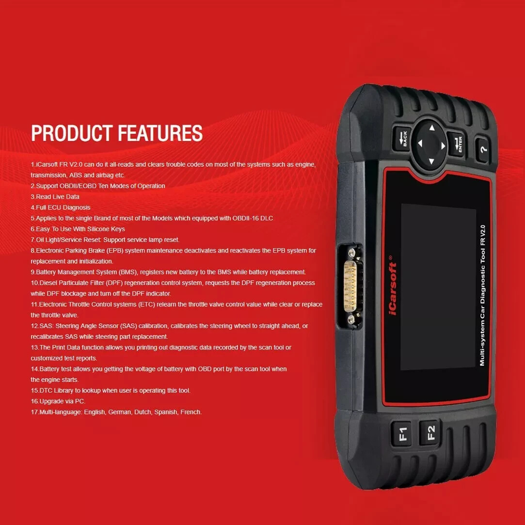 iCarsoft MB V2.0 - For SMART (MB) Professional Diagnostic Tool - Official Outlet