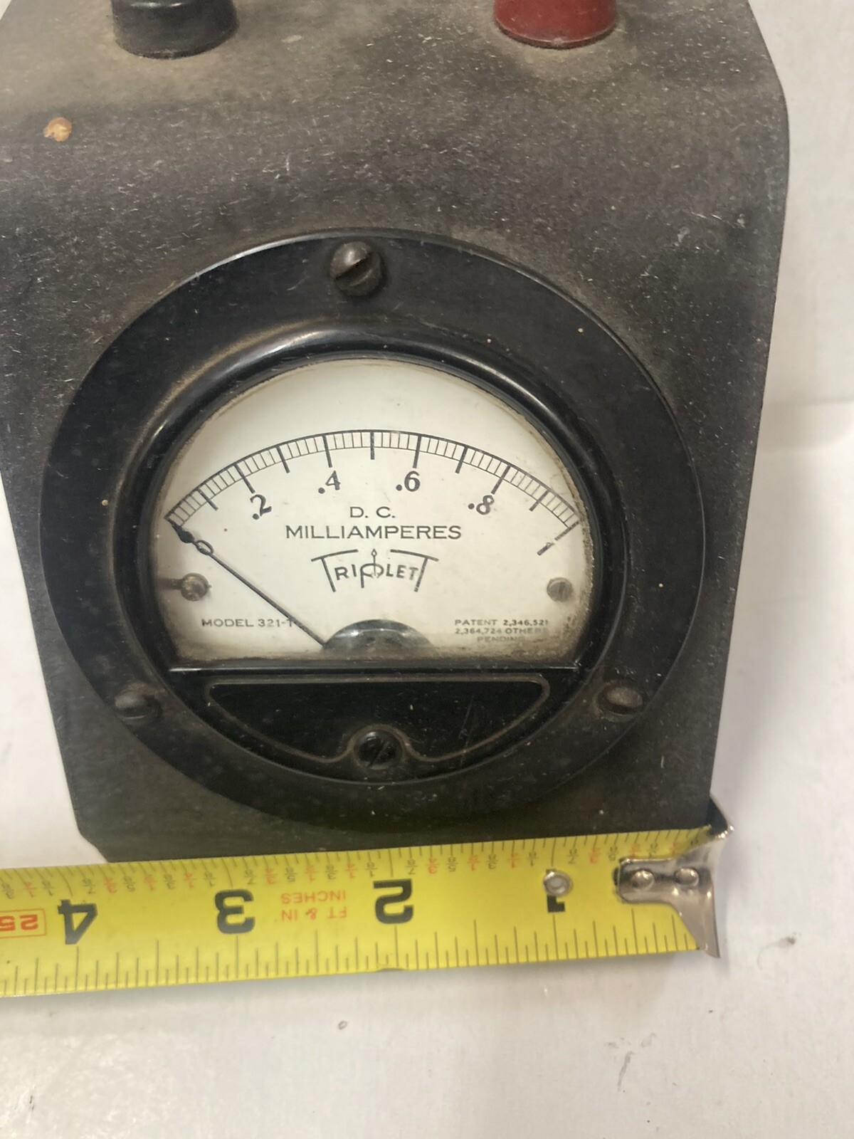 VINTAGE TRIPLETT METER - DESK TOP 0-1 DC MILLIAMPERES MODEL 321-T