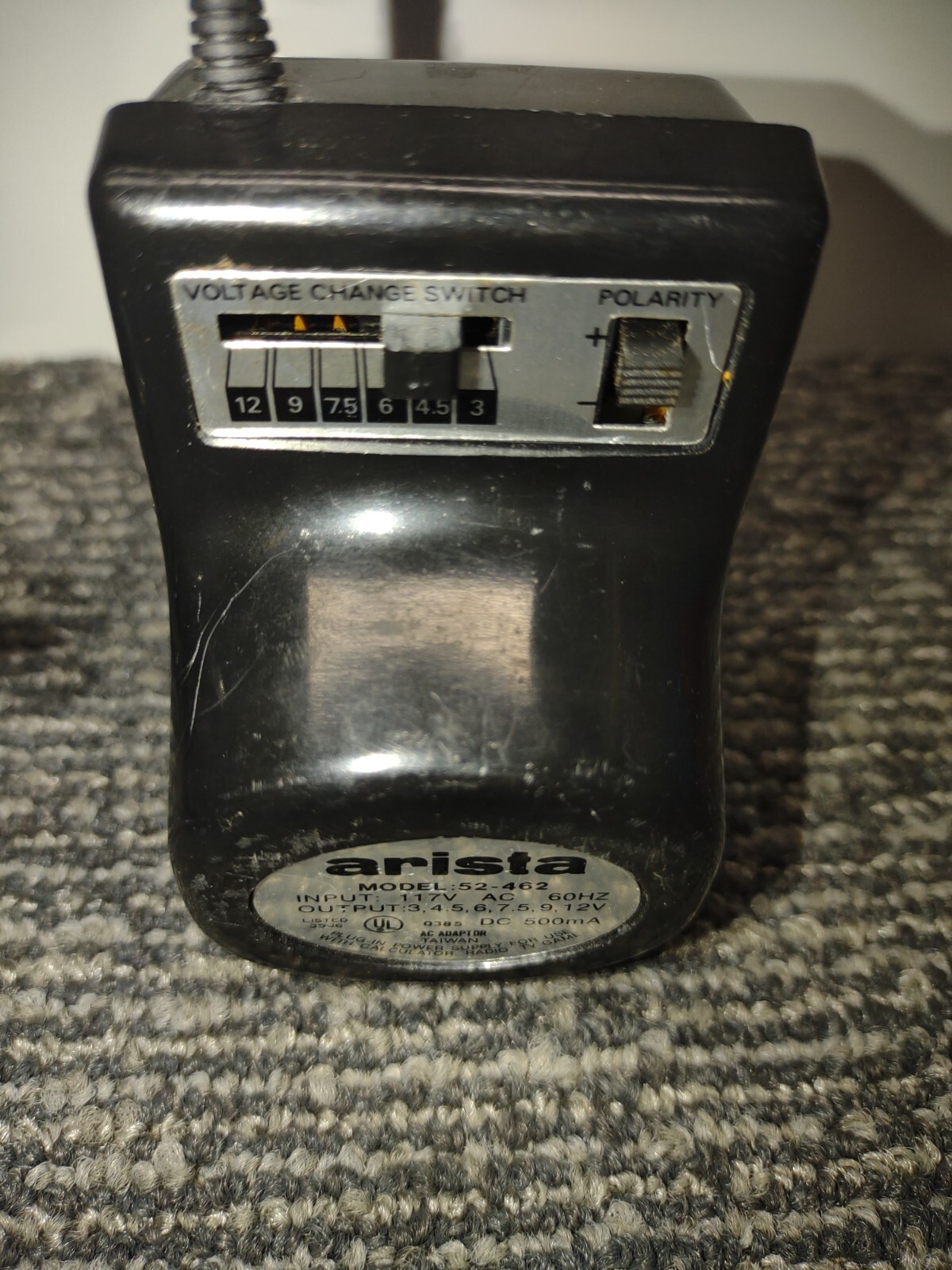 Rare! Arista voltage change switch power supply 52-462