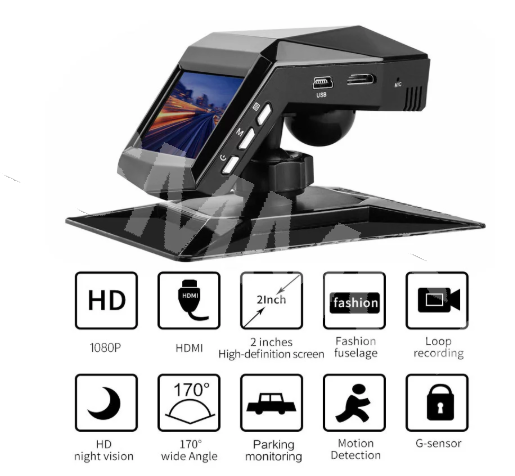 2'' FHD Dash Cam Car DVR Front or Rear Camera Night Vision G-sensor USB