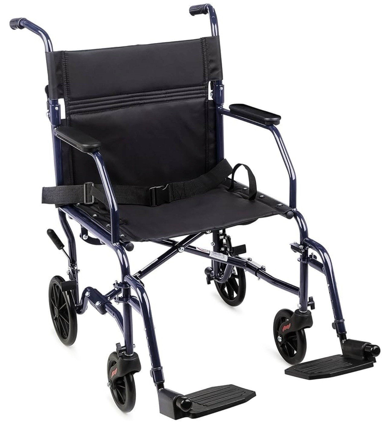 Drive Medical Lightweight Transport Wheelchair with Swing-away Footrests