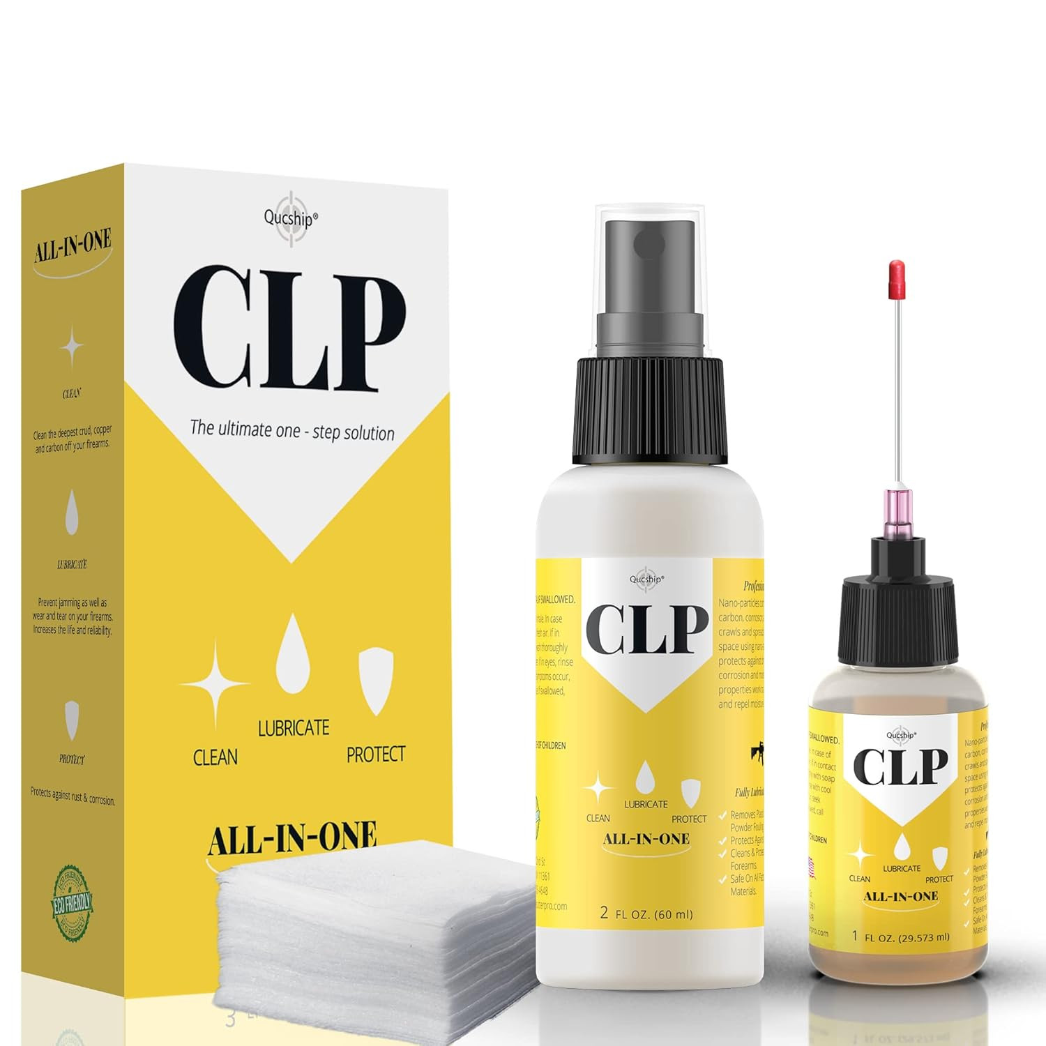 Gun Cleaner and Lubricant CLP Gun Oil Cleaning Kit Multi-Purpose Spray Solvent