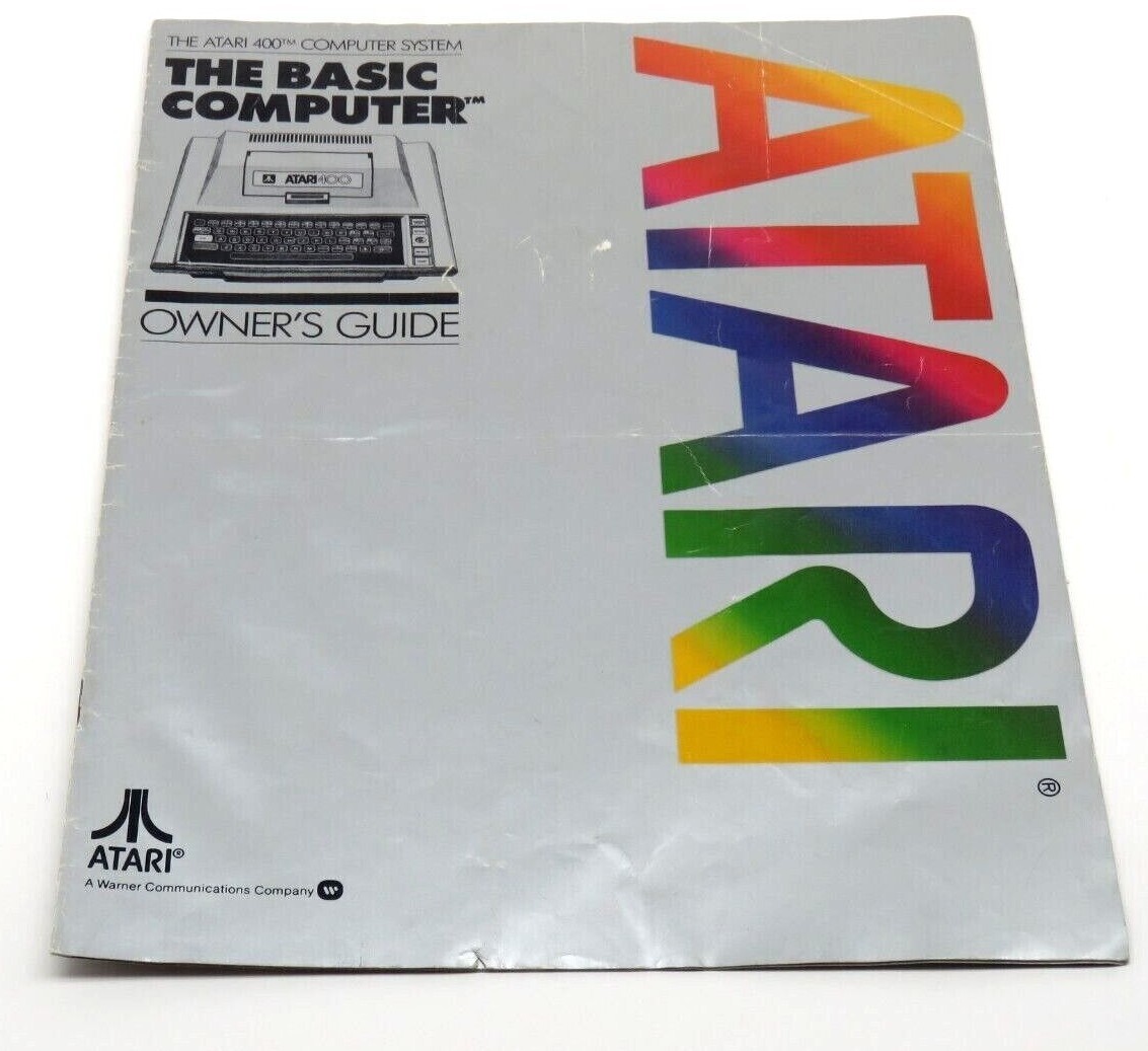 Atari 400 Vintage Home Computer Manual Only (No Computer)