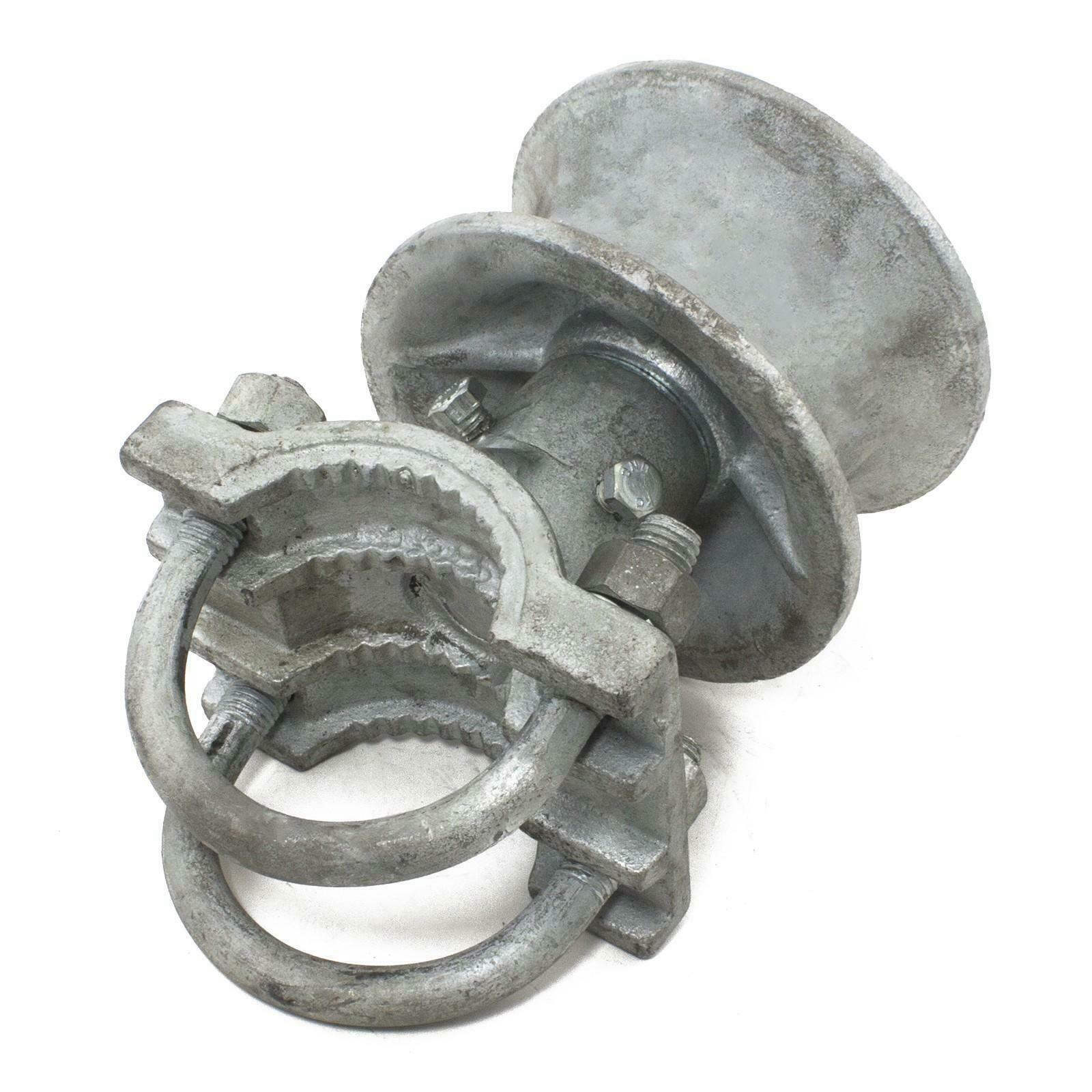 (4-Pack) 3" Round Post x 2 1/2" Round Frame Steel Cantilever Roller