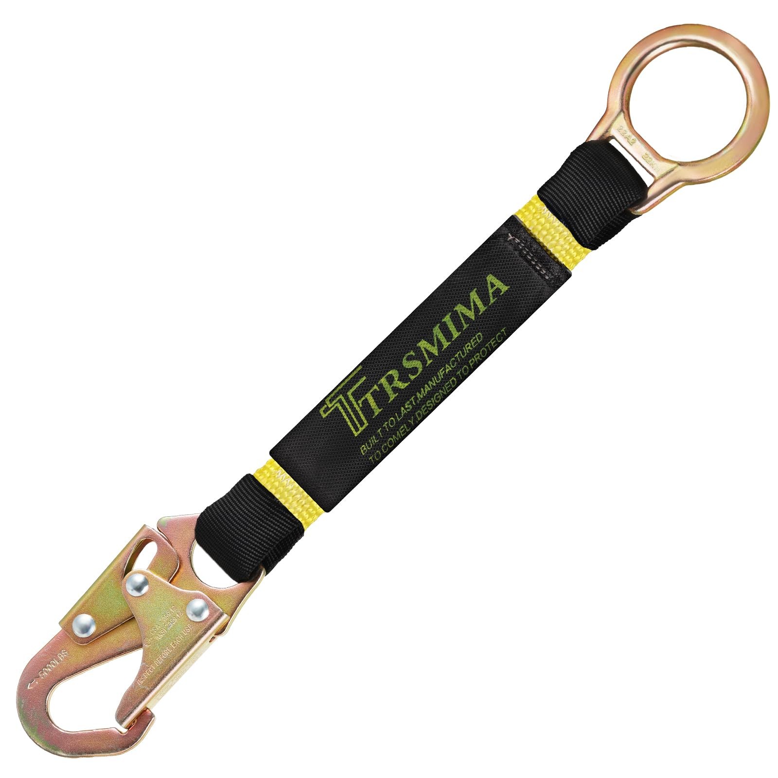 TRSMIMA Safety Harness Extension Lanyard - 18”D-ring Extender Fall 18 inches