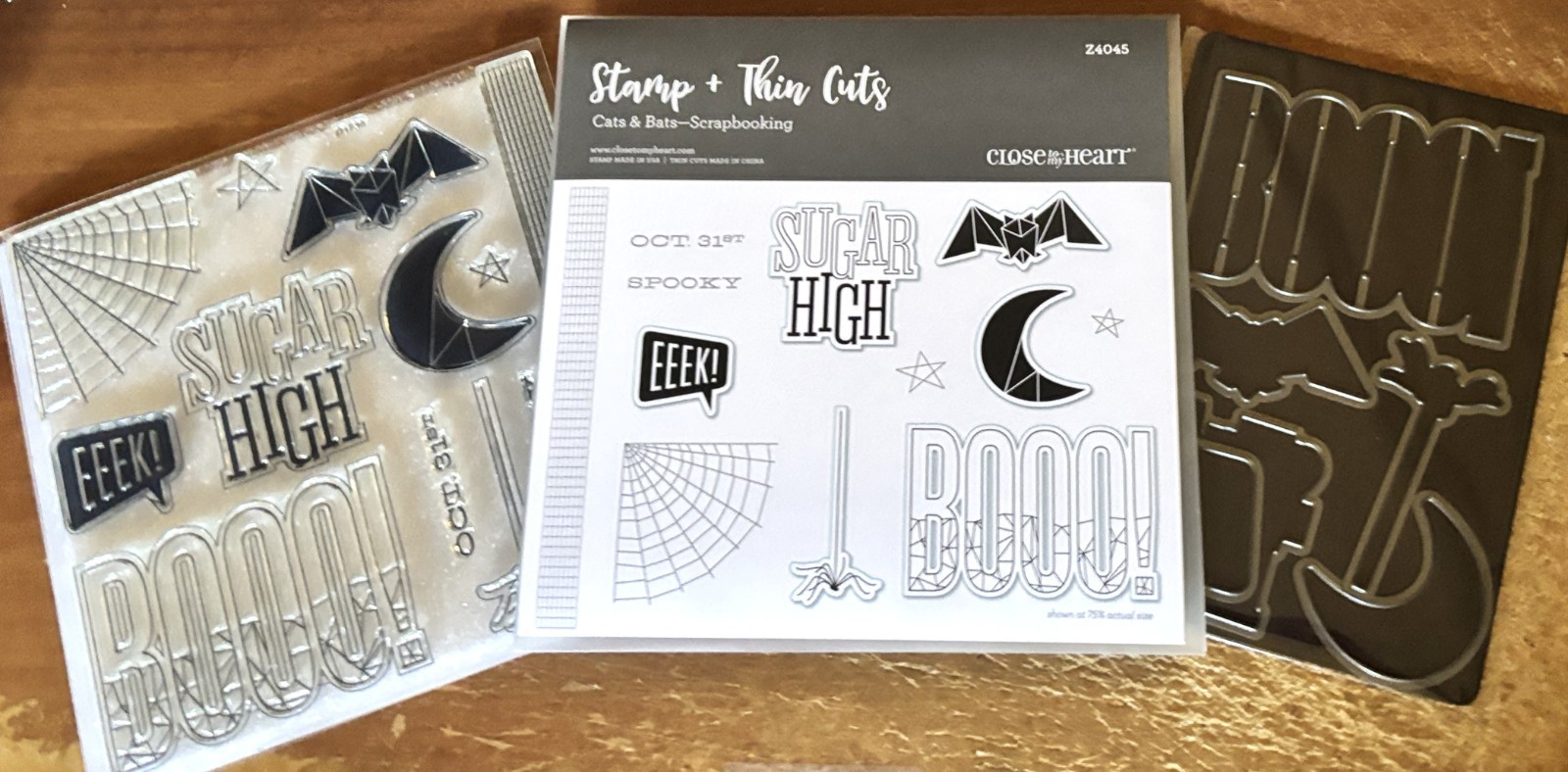 CTMH Z4045 THIN CUTS & D1736 CATS & BATS ~ OCT. 31st, SUGAR HIGH,  BOO!  EEK!