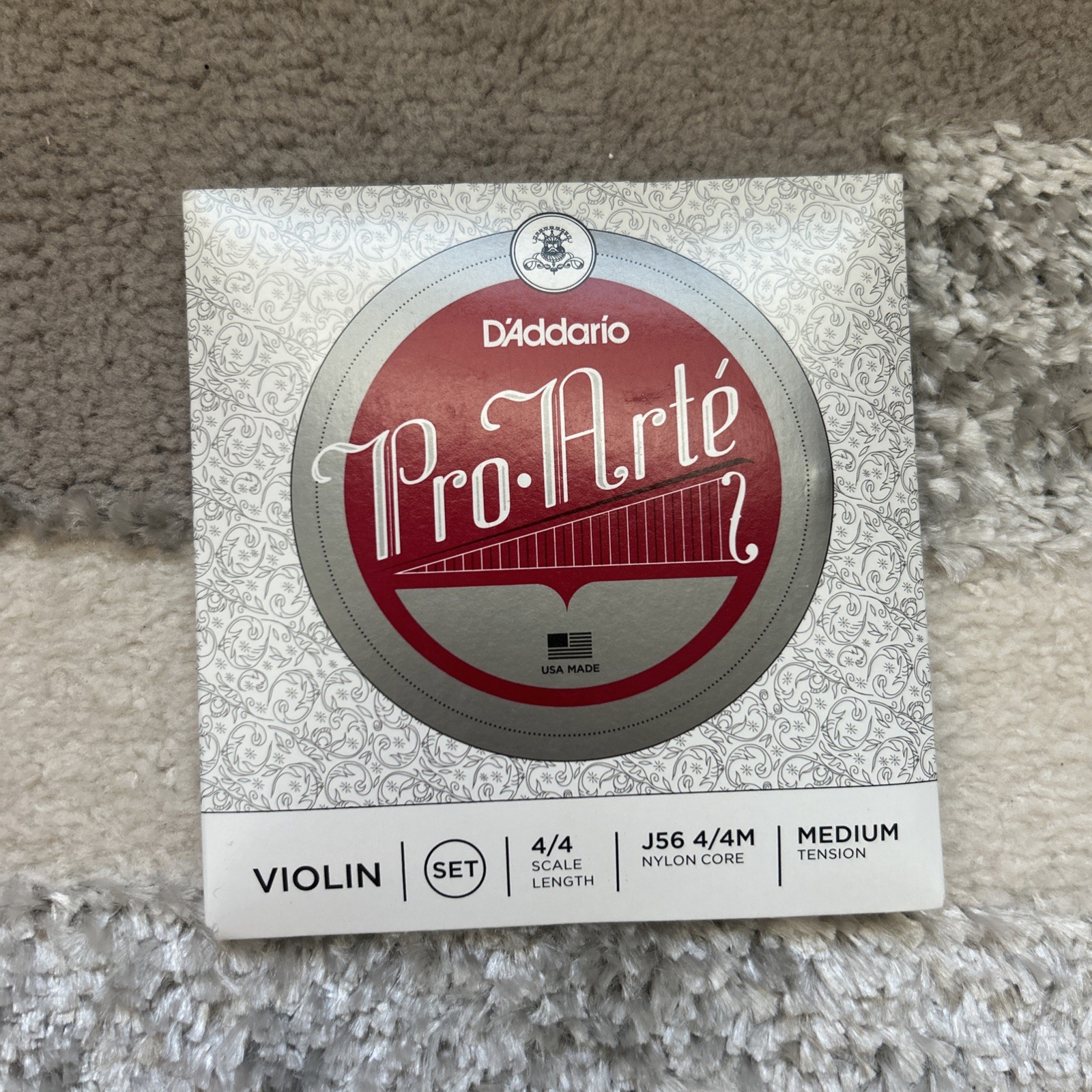 D'Addario Pro-Arte Violin Strings Set 4/4 Medium J56 4/4 Medium Free Shipping