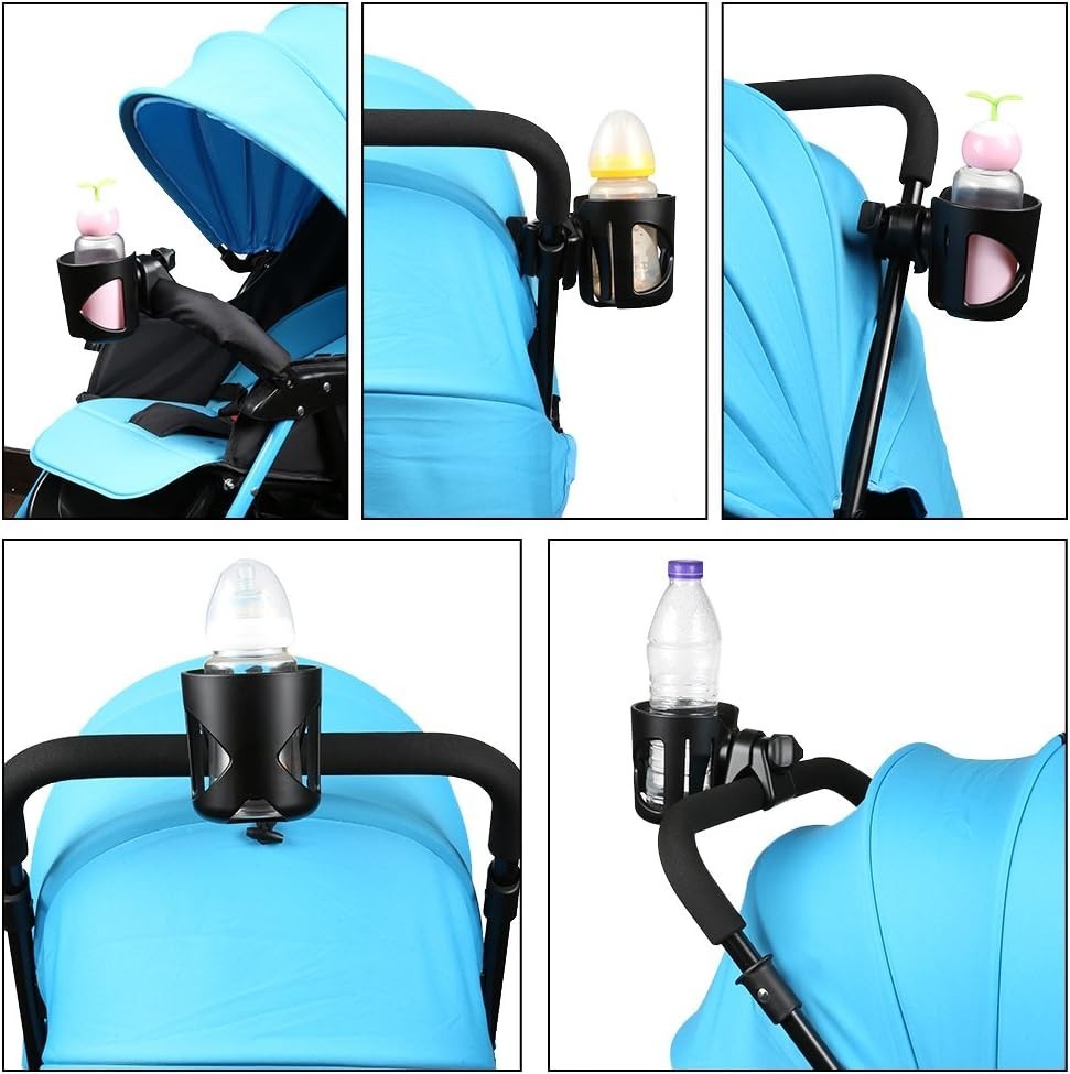 Universal Cup Holder, Stroller Cup Holder, 360° Rotatable Large Caliber Desig...