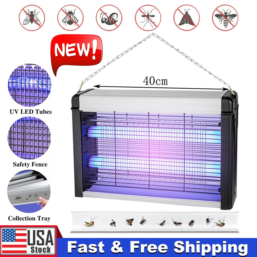 Lamp Insect Killer Mosquito Zapper Bug Pest Fly Trap Electric Indoor Light Lawn