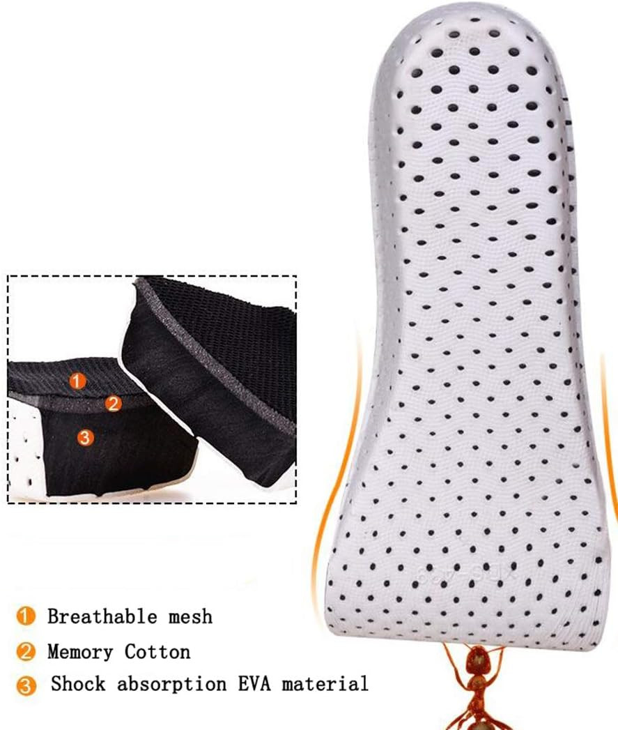 1Pair Soft Breathable Memory Foam Full Length Height Increase Insole Invisible I