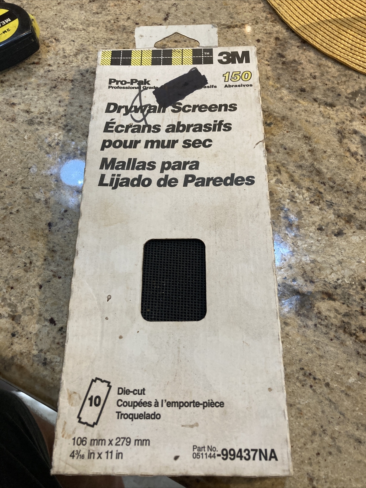 NEW 3M 99437 PACK (10) 150 GRIT DRYWALL SHEETROCK SANDING SCREENS New Old Stock