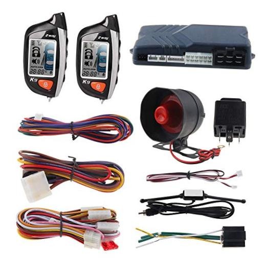 EC200-K9 2 Way Car Alarm System with LCD Pager Display Remote Engine Start