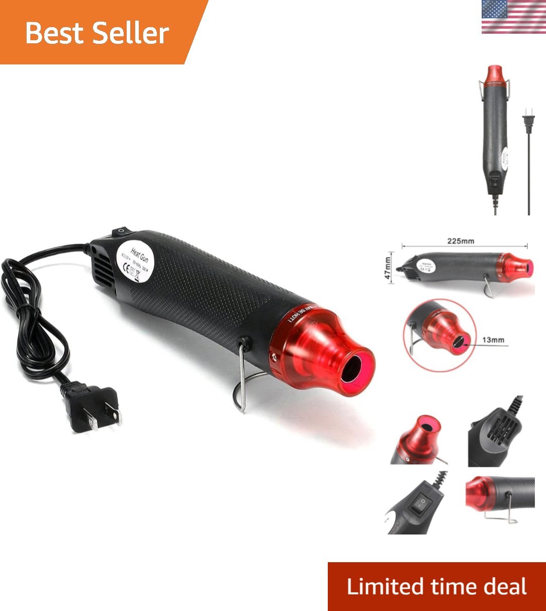 Sumi Living Mini Heat Gun, Electric Phone Repair Heat Tool Compact Hot Air Gu...