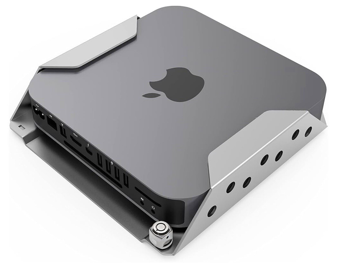 Compulock Mac Mini Security Device Mount Silver with Lock Head