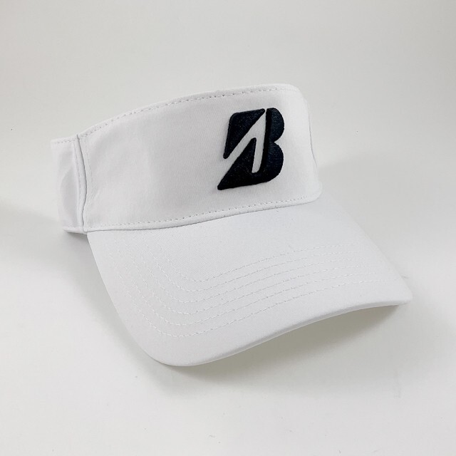 BRIDGESTONE GOLF MEN'S SPORT ADJUSTABLE STRAP VISOR WHITE NEW w/ TAG!! 1418