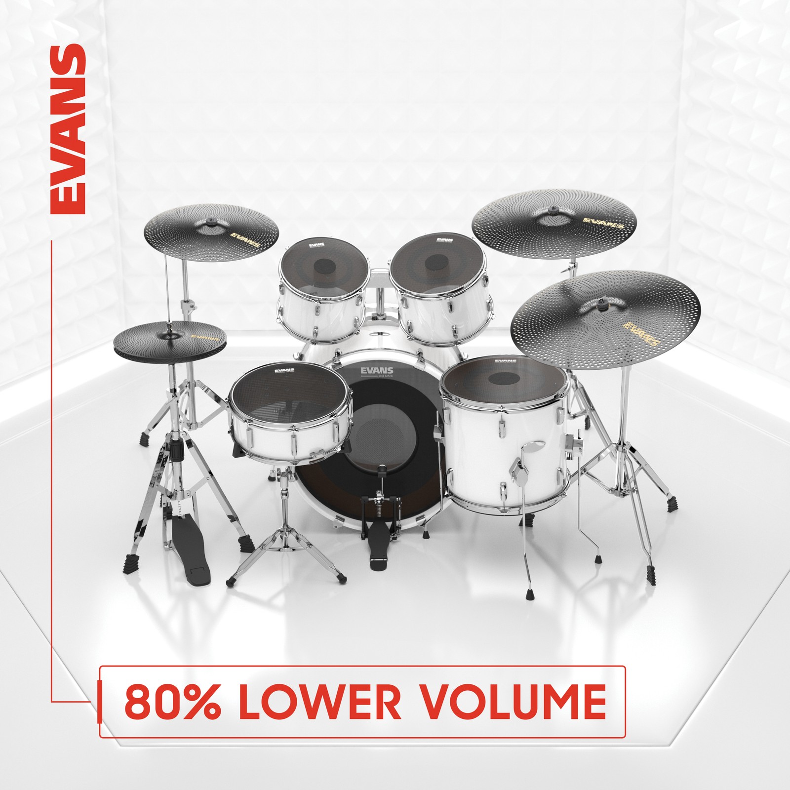 EVANS dB One Tompack, Rock (10 inch, 12 inch, 16 inch)