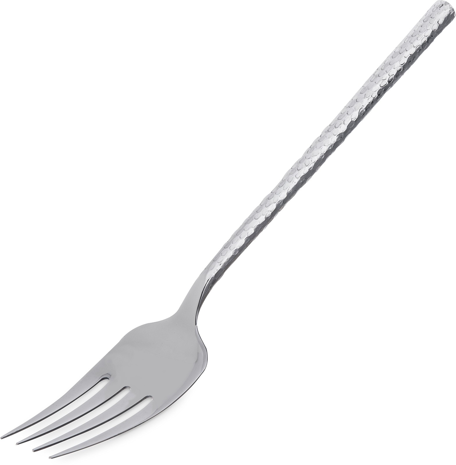 60202 Hammered Stainless Steel Cold Meat Fork 12