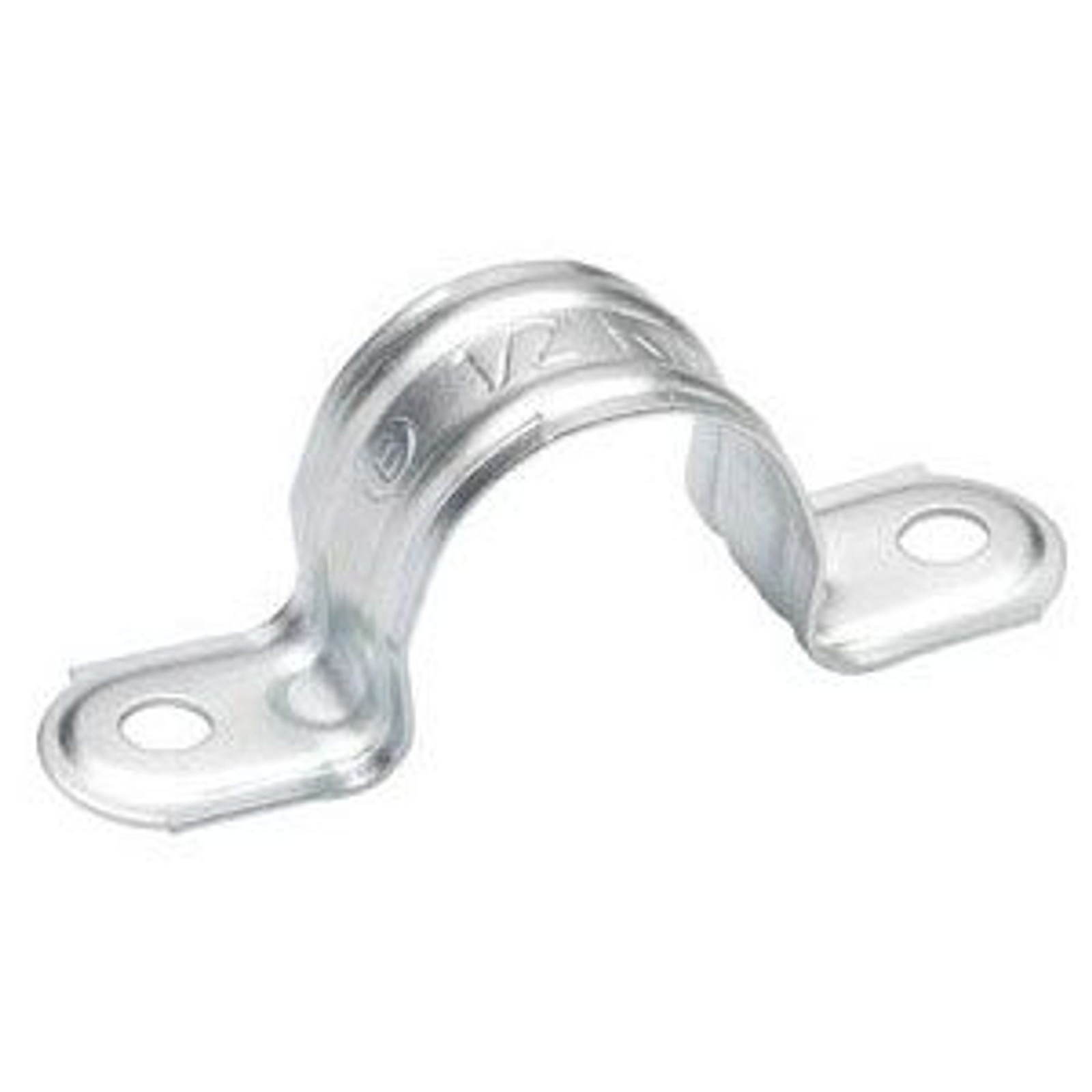 BRIDGEPORT 1910, Rigid Conduit Strap, 4", 0.44" Hole, Zinc plated Steel, 1pc