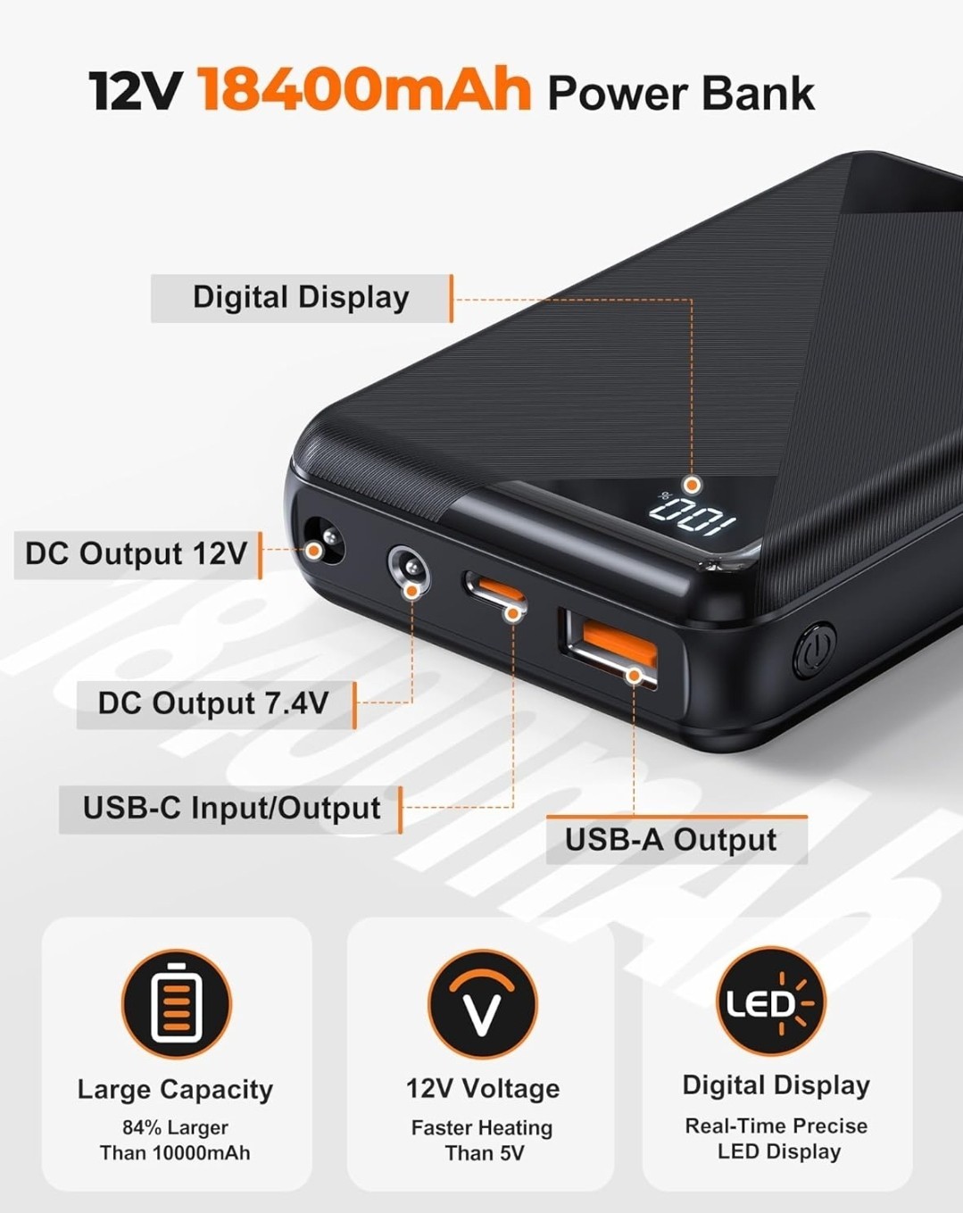 Heated Jackets for Women with 12V 18400Mah Battery Pack Included, Rechargeable